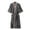Gray, variant on Women's Cute Robe Cotton Pjs Comfy Long V Neck Breathable Fall Summer Medium Trendy Spring Orange Medium