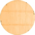 thumbnail image 1 of Ahgly Company Indoor Round Solid Orange Modern Area Rugs, 8' Round, 1 of 4
