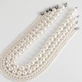 thumbnail image 3 of Sterling Silver Round White Simulated Shell Pearl Necklace Strand | Pearl Necklace | Jewelry for Women, 3 of 5