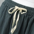 thumbnail image 3 of Sngxgn Men's Casual Drawstring Shorts Lightweight Elastic Waist Walking Shorts with Pockets(Grey,XXXL), 3 of 8
