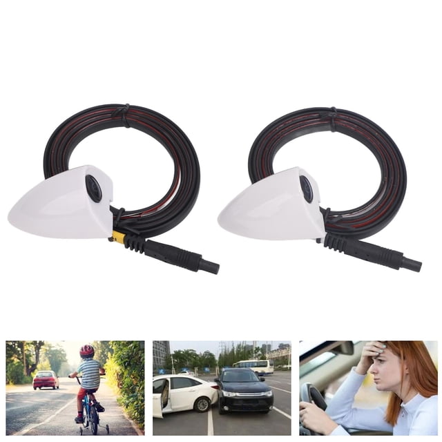 Car Side View Camera 720P 1280 X 720 Wide Angle Waterproof Backup Camera with 85 Degree View, IP67 Night Vision Support, PAL TV System for Vehicle DC12V, AHD Image Sensor, 800 TV
