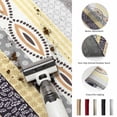 thumbnail image 5 of Area Rugs 3'x5', Yellow Grey Geometric Carpet Runner Indoor Outdoor Rugs Home Decor Aesthetic, Boho Vintage Country Flowers Leaves Non Slip Mats Washable Accent Rug for Living Room Bedroom, 5 of 8