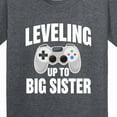 thumbnail image 4 of Inktastic Leveling Up to Big Sister Youth T-Shirt, 4 of 5