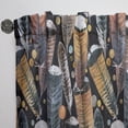 thumbnail image 3 of DESIGN ART Designart 'Feathers seamless pattern.' Animals Curtain Single Panel 52 in. wide x 84 in. high - 1 Panel 84 Inches, 3 of 5