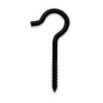 thumbnail image 3 of (4 pack) DuraSteel Screw Hook, 1/4" x 4.25", Black, Steel, Outdoor Screw Hook, 60 lbs., 1 Piece, 3 of 8