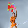 thumbnail image 4 of FUTUREORYY Rhythmic Dance Ribbon Dancing Ribbons Multi Colored for Oriental Dance 1Pack, 4 of 8