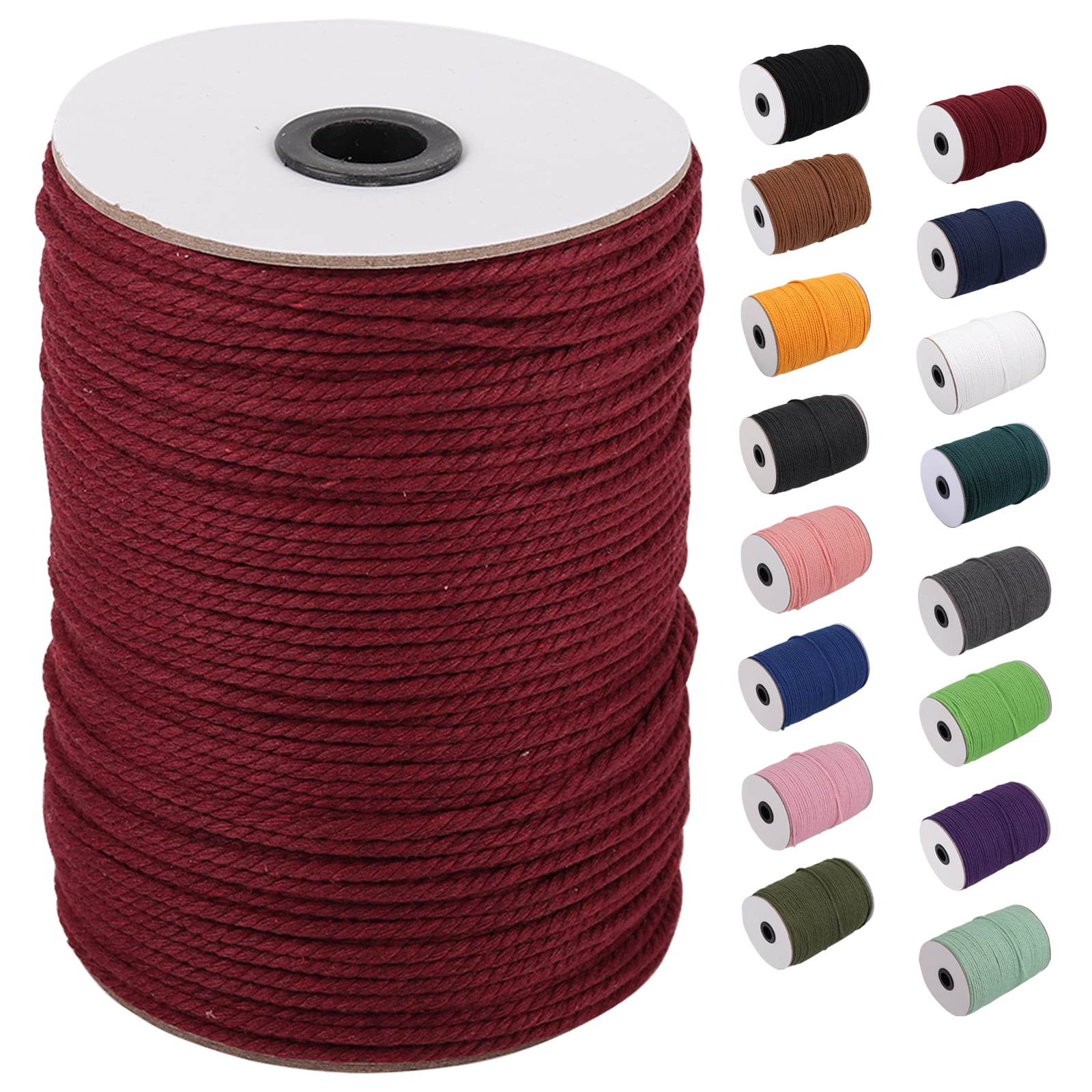 4mm Macrame Rope 50mtr roll - Red — Harry & Wilma
