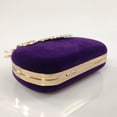 thumbnail image 3 of Qarigey Embragues de moda para eventos nocturnos: bolsos de noche funcionales con aspecto glamuroso Bolsas de mensajero y de hombro púrpura 1, 3 of 6