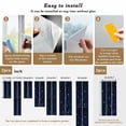 thumbnail image 6 of Blue Starry Sky Window Privacy Film, Universe Space Galaxy Night Star Static Cling UV Sun Blocking Heat Control Window Tint Day and Night, Non-Adhesive One Way Windows Privacy Cover 35.4''x78.7'', 6 of 7
