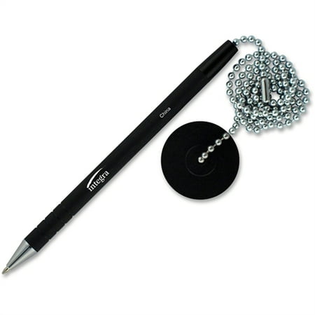 - Integra Antimicrobial Rubber Barrel Counter Pen - Black Ink - 1 Each 38648