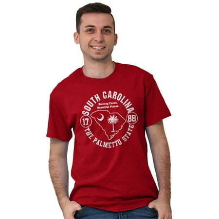 South Carolina Athletic SC Shape Est. Plus Size Crewneck Graphic Tee Shirt Brisco Brands 2X
