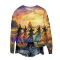 thumbnail image 5 of DOSUKRAI Halloween Sweatshirts for Women Graphic Sweatshirts Long Sleeve Crew Neck Pullover Fall Lightweight Sweater Tops 2025 Multicolor,L, 5 of 6