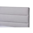 thumbnail image 5 of Baxton Studio Erlend Mid-Century Modern Greyish Beige Fabric Upholstered King Size Platform Bed, 5 of 9