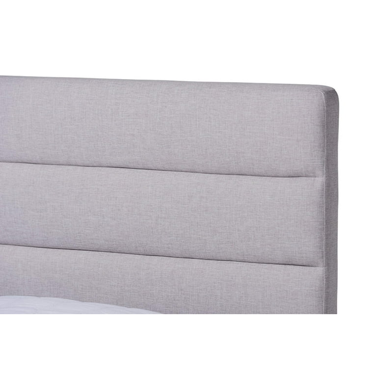 Baxton Studio Erlend Mid-Century Modern Dark Grey Fabric Upholstered Queen Size Platform Bed Baxton Studio Erlend Mid-Century Modern Dark Grey Fabric Upholstered Queen Size Platform Bed