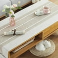 thumbnail image 3 of Nappe Rectangulaire en Coton Lin Sans Plis Lavable Réutilisable pour Décoration de Table de Cuisine Salle à Manger, 3 of 6