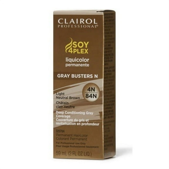 Clairol Permanent Liquicolor, 4N/84N Light Neutral Brown, 2 oz.
