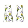 thumbnail image 7 of Fotbe Lavender Flowers Pattern Women’s Summer Tank Midi Dress – Sleeveless A-Line Dress, Floral T-Shirt Dress, Casual Flowing Beach Sundress, 7 of 7