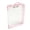 Pink, variant on Yellow Yellow Clear Zipper File Folder With Metal Clip A4 Size Waterproof Wrist Strap For Office School Exam Papers