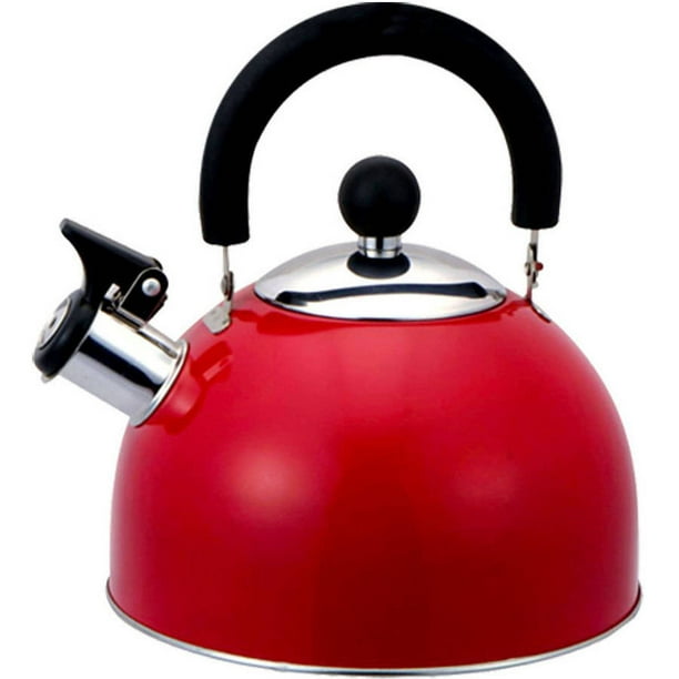 Whistling 2.5L Tea Kettle, Red