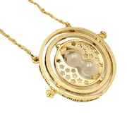 Alloy Time Turner Rotating Hourglass Pendant Necklace Femme High Quality Fashion Wedding Ring Jewelry Gifts For Women