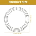 thumbnail image 4 of Masteelf 4 pcs Wreath Form Round Backdrop Stand Flower Wreath Ring Stand Circle for Decoration, 4 of 6
