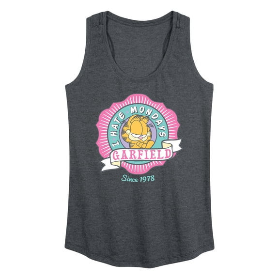 Garfield - I Hate Mondays Badge - Women's Racerback Tank Top