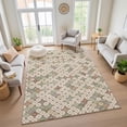 thumbnail image 7 of Addison Rugs Mayfield Premium Machine Washable Transitional Geometric Beige Rectangle Rug, 5' x 7'6", 7 of 7
