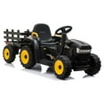 thumbnail image 6 of TOBBI 12V Electric Battery-Powered Ride On Toy Tractor Trailer, Black, 6 of 11