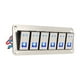 thumbnail image 3 of Panel de Interruptor de Balancín, Panel de Interruptor de Palanca de LED Azul Impermeable Para El Automóvil para UTV para Bote, 3 of 7