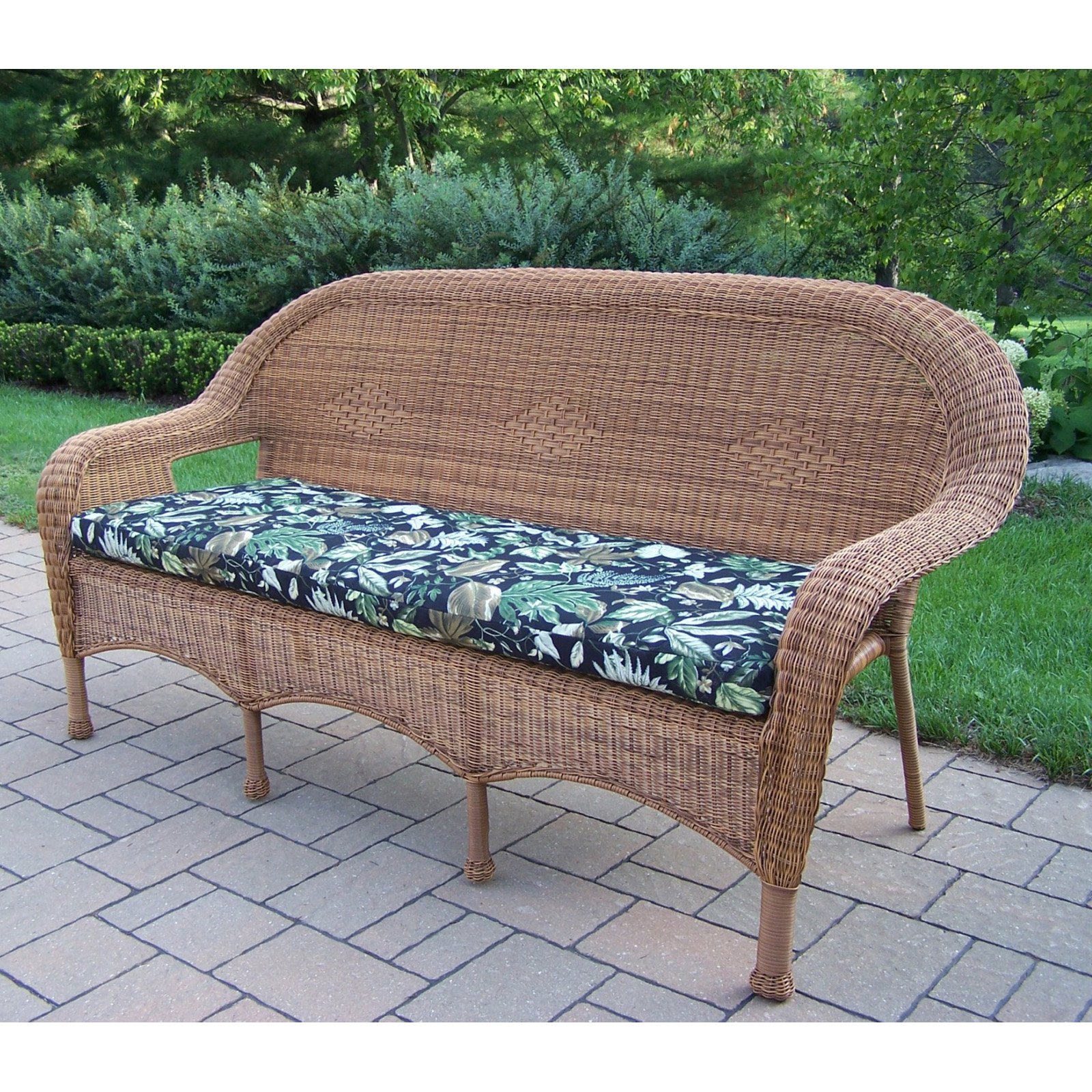 Oakland Living AllWeather Wicker 3 Seater Sofa