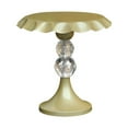 thumbnail image 1 of yuksok Iron Cake Stand Photo Props Serving Platter Stand for Countertop Table Event gold S, 1 of 9