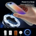 thumbnail image 4 of Magnetic for iPhone 17 Case, (Compatible with Magsafe) Curly Wavy Frame Hard Translucent Matte Clear Back Cover for Women Men TPU Bumper Shockproof Phone Case, 4 of 8