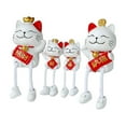 thumbnail image 1 of Figuras creativas de gato de la suerte, esculturas de resina, estatuas de animales, artesanías coleccionables EstiloC, 1 of 9