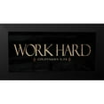thumbnail image 2 of Grey, Jace 24x13 Black Modern Framed Museum Art Print Titled - Work Hard, 2 of 5