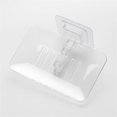 thumbnail image 2 of 12PCS Soap Box Soap Holder Self Adhesive Draining Soap Box Wall-Mounted Soap Holder Bathroom Soap Tray Soap Sponge Dish, 2 of 5