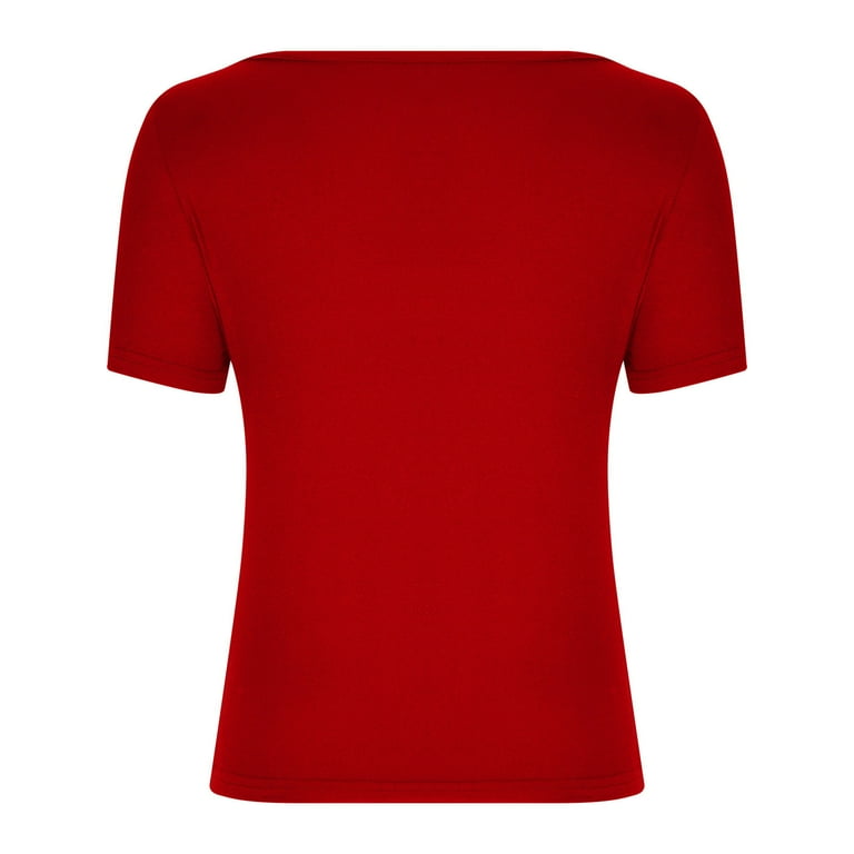 ZhuYan Women's Sexy Square Neck Short Sleeve Double Lined
