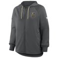 thumbnail image 5 of Women's Fanatics Black Vegas Golden Knights Authentic Pro Rink Raglan Full-Zip Hoodie, 5 of 7