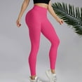 thumbnail image 6 of 3D Anti Cellulite Leggings Tummy Shaping Pants Lightweight Slim Fit Pants Smile Contour Activewear Tights No Front Seam Leggings Resistance Band Leggings Tummy Control Compression Pants Hot Pink S, 6 of 6