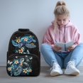 thumbnail image 2 of Aplkyhs Sea Turtle Flower School Backpack for Girls Boys Age 6-18 Large Capacity Ergonomic Padded Shoulder Straps Back to School Backpack for Elementary Middle High School Daily Use, 2 of 7