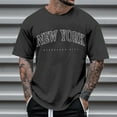thumbnail image 2 of Camiseta de manga corta con cuello redondo y estampado de arbolitos para hombre, ideal para la playa en verano - Poliéster, informal/viajes/uso diario - Ligera, cómoda y transpirable, 2 of 4