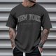 thumbnail image 2 of Camiseta de manga corta con cuello redondo y estampado de arbolitos para hombre, ideal para la playa en verano - Poliéster, informal/viajes/uso diario - Ligera, cómoda y transpirable, 2 of 4