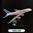 thumbnail image 1 of Réplica de avión de Metal para niños, escala 1:400, A380, B777, avión fundido a presión, Avión de aviación, juguetes coleccionables, 1 of 5