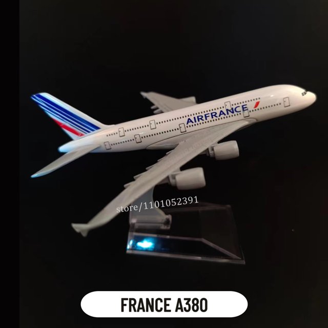 Réplica de avión de Metal para niños, escala 1:400, A380, B777, avión fundido a presión, Avión de aviación, juguetes coleccionables