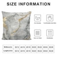 thumbnail image 6 of Acheng White Marble Pillowcase Abstract Creative Marbling Gold Veins Fashion Artificial Stone Decorative Throw Pillow Covers Cushion Covers for Sofa Couch Bed Chair,2 Pcs White, 6 of 6