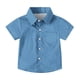 thumbnail image 2 of Odeerbi Camisa de Vestido de Niños y Niñas Color Sólido Camisas de Uniforme Escolar de Manga Corta Con Bolsillo, 2 of 8