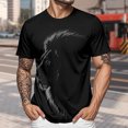 thumbnail image 3 of Ankishi Animal Shirts for Men Crewneck Novelty Animal Graphic Shirt Short Sleeve Tops for Dating Travel Streetwear, 3 of 6