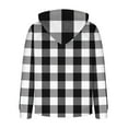 thumbnail image 5 of CFLVAEK Plaid Hoodies for Men Fall Winter Flannel Hoodie Big and Tall Long Sleeve Hooded Pullovers Casual Drawstring Sweatshirts with Pockets White XL, 5 of 6