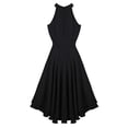 thumbnail image 4 of inhzoy Women's Bridesmaid Dresses Chiffon Halter Long Formal Dress, 4 of 4