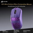 thumbnail image 2 of ATTACK SHARK X11Ultra 8K Wireless Gaming Mouse,42000 DPI PAW3950MAX Sensor,59g Carbon Fiber Lightweight,Nordic 54L15 Chip,Tri-Mode BT/2.4G/Wired,100M Clicks Programmable Mouse for PC FPS Gaming, 2 of 10