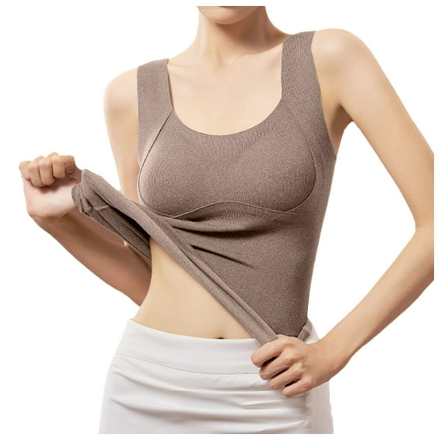 Débardeurs Gainants pour Femmes Sans Coutures, Col Rond, pour l'Entraînement, Confort et Soutien